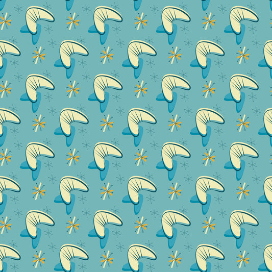 1950s Atomic Age Pattern 4 Quilting Cotton Fabric