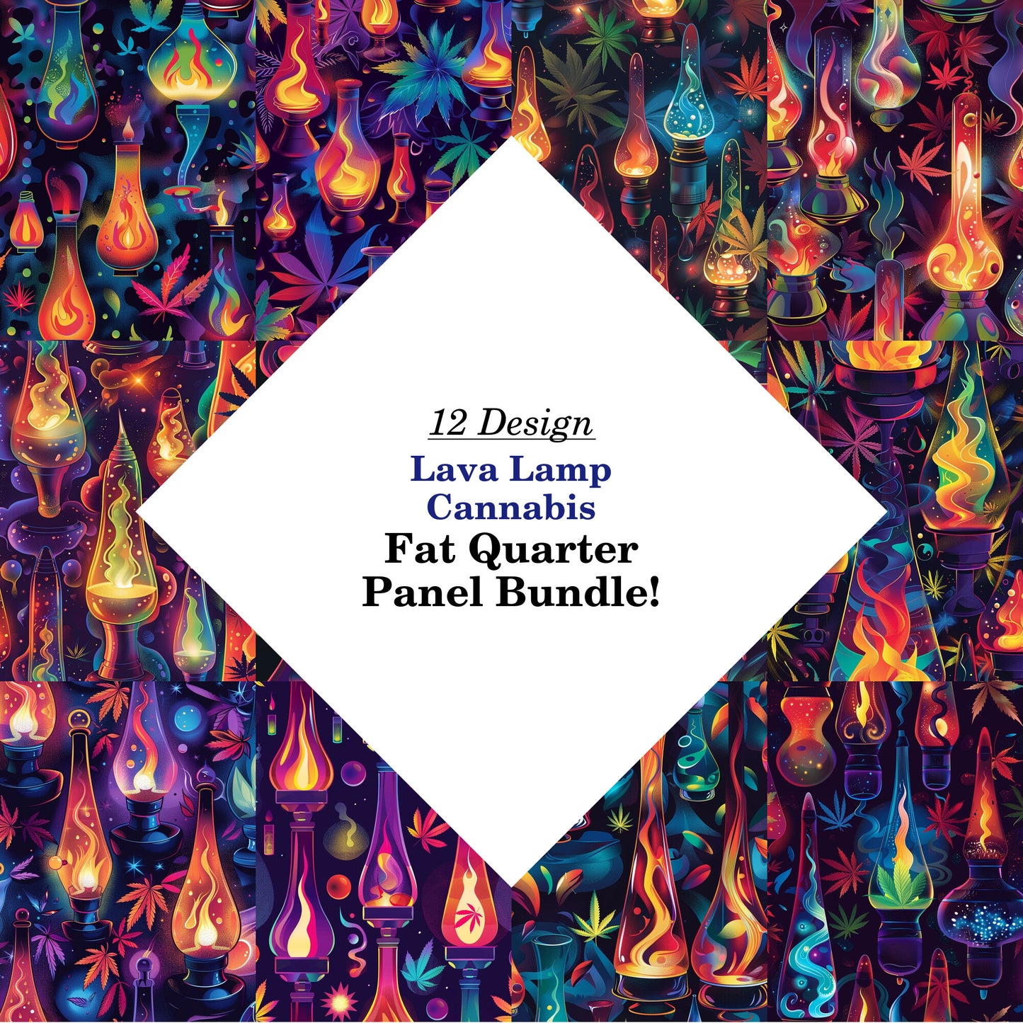 Lava Lamp Cannabis Fat Quarter Bundle