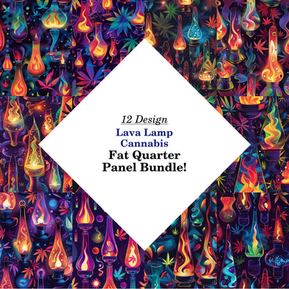 Lava Lamp Cannabis Fat Quarter Bundle