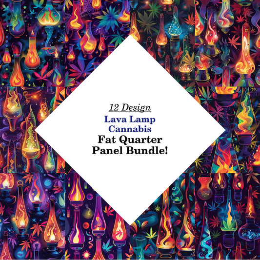 Lava Lamp Cannabis Fat Quarter Bundle
