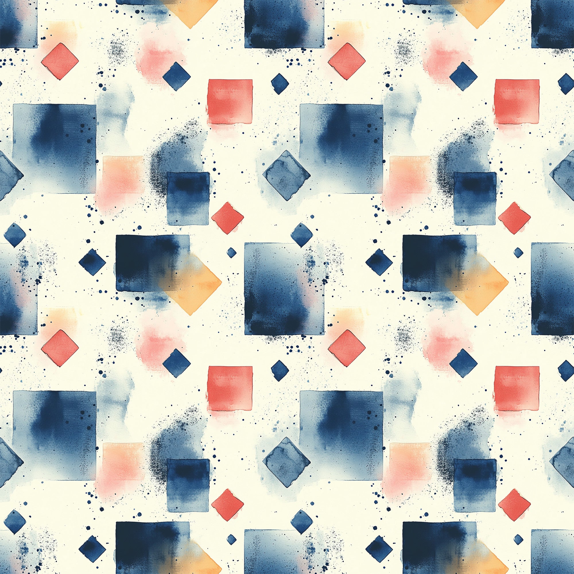 Mid Century Mod Geometric Pattern 7 Quilting Cotton Fabric ...
