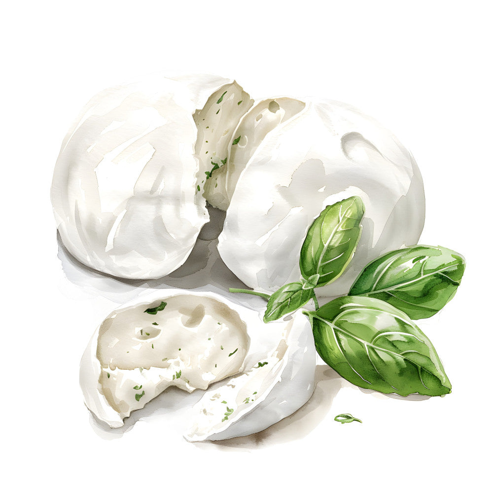 Watercolor Cheese Fabric Panel 61