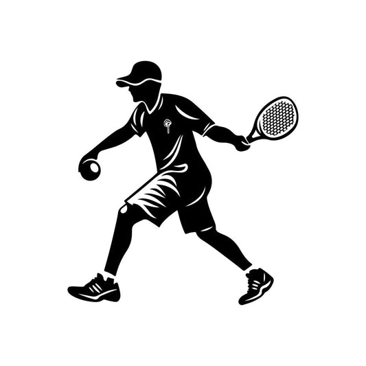 Pickleball Silhouette Fabric Panel 6