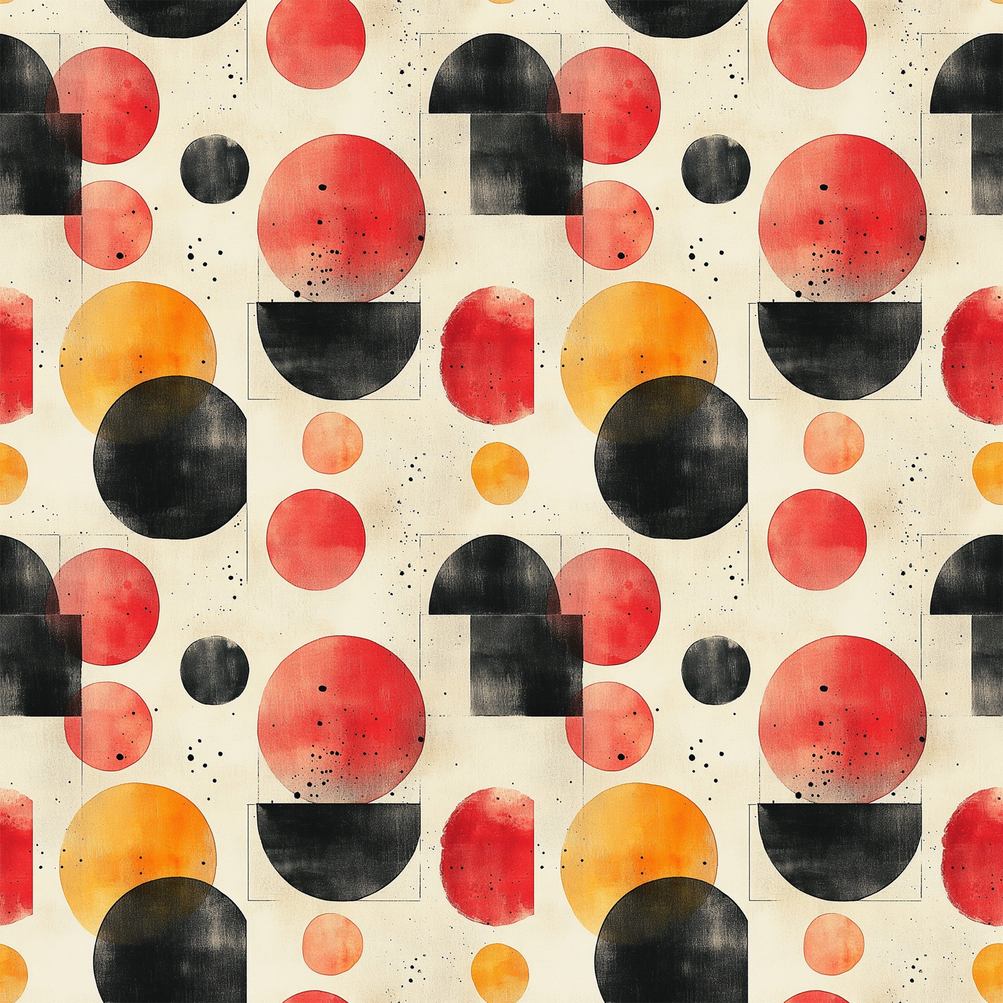 Mid Century Mod Geometric Pattern 5 Quilting Cotton Fabric ...