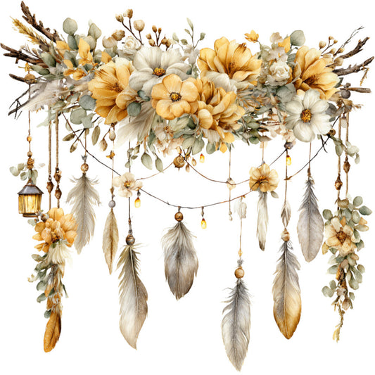 Yellow Farmhouse Fabric Panel 31