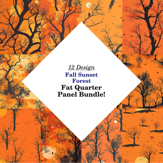 Fall Sunset Forest Fat Quarter Bundle