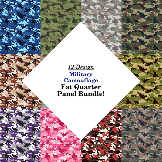 Military Camouflage Fat Quarter Bundle
