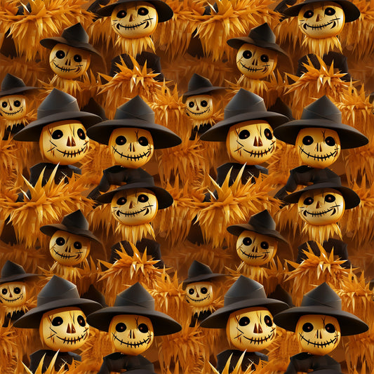 Scary Halloween Pattern 4 Quilting Cotton Fabric