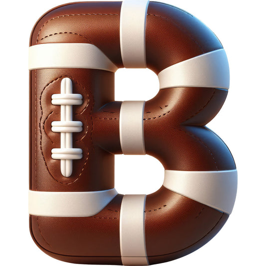Football Alphabet Fabric Panel 11