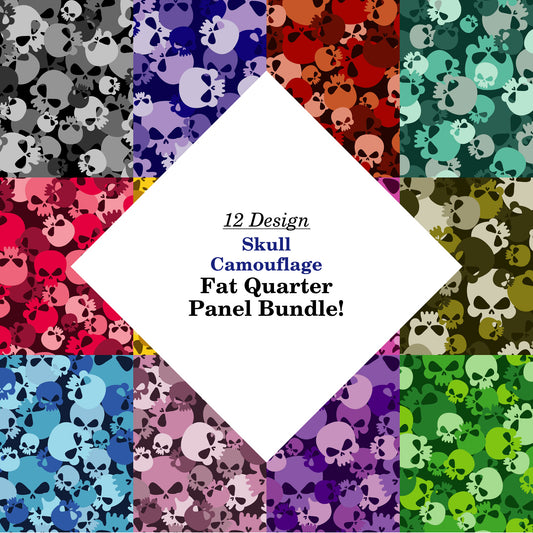 Skull Camouflage Fat Quarter Bundle