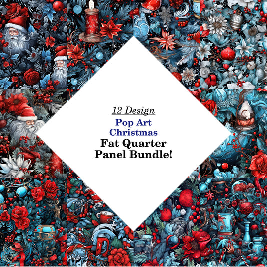 Pop Art Christmas Fat Quarter Bundle