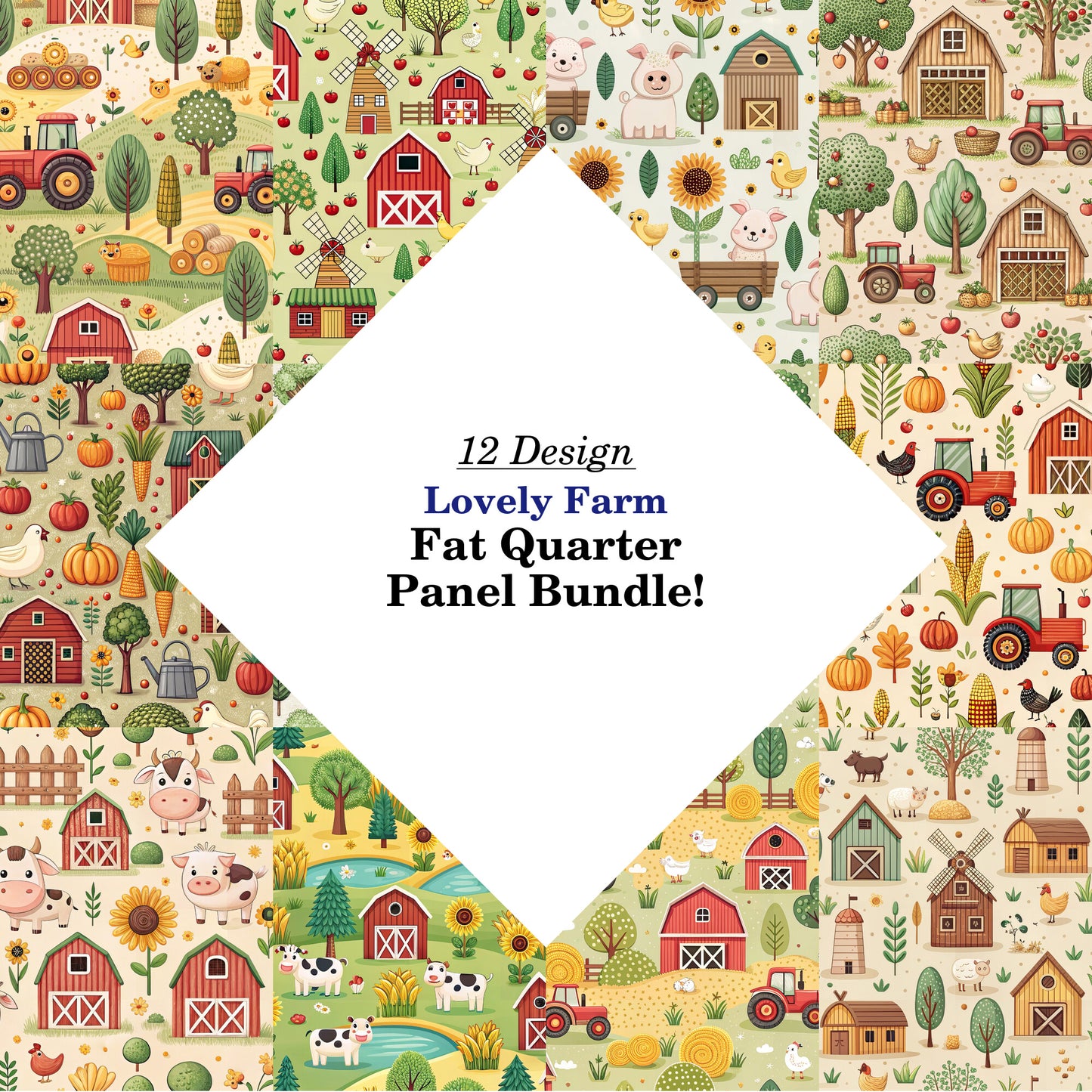 Lovely Farm Fat Quarter Bundle