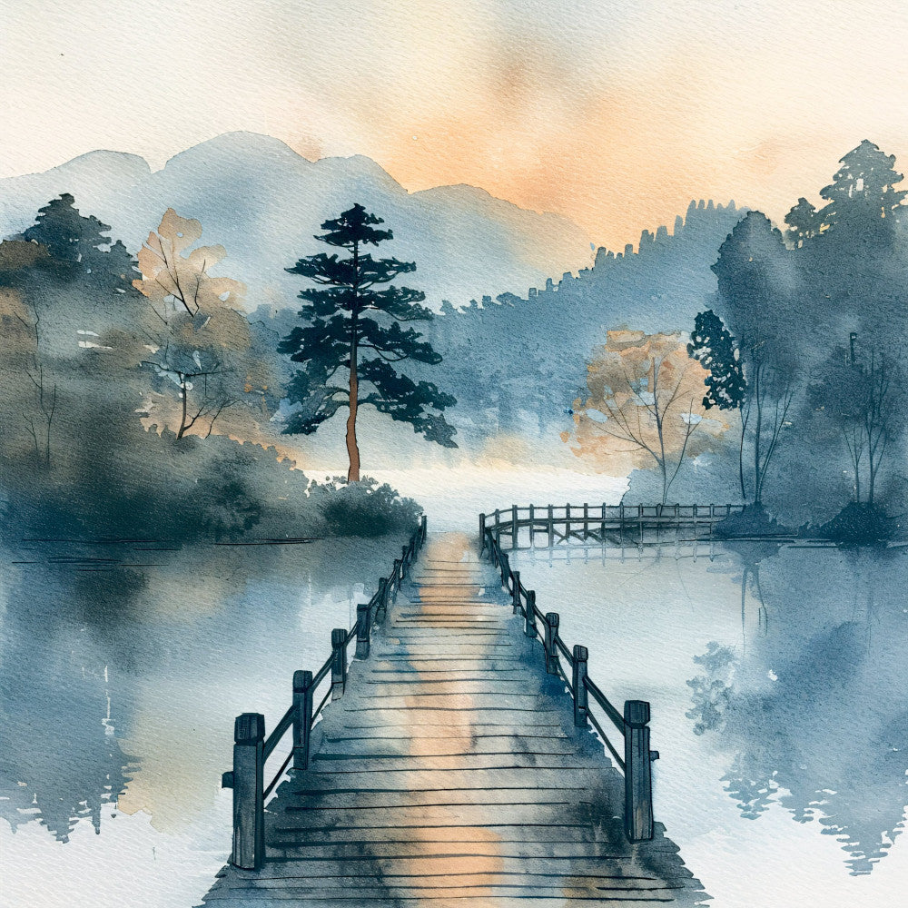 Japandi Art Nature Fabric Panel 8