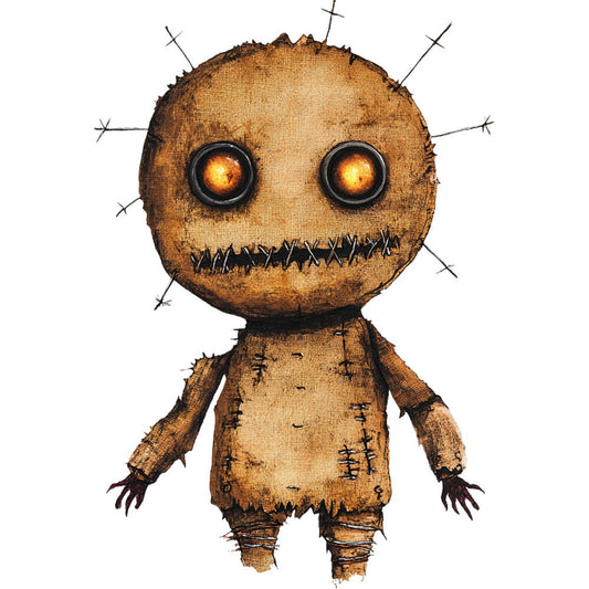 Colorful Voodoo Dolls Fabric Panel 17