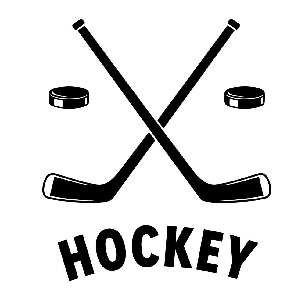 Hockey Silhouettes Fabric Panel 1