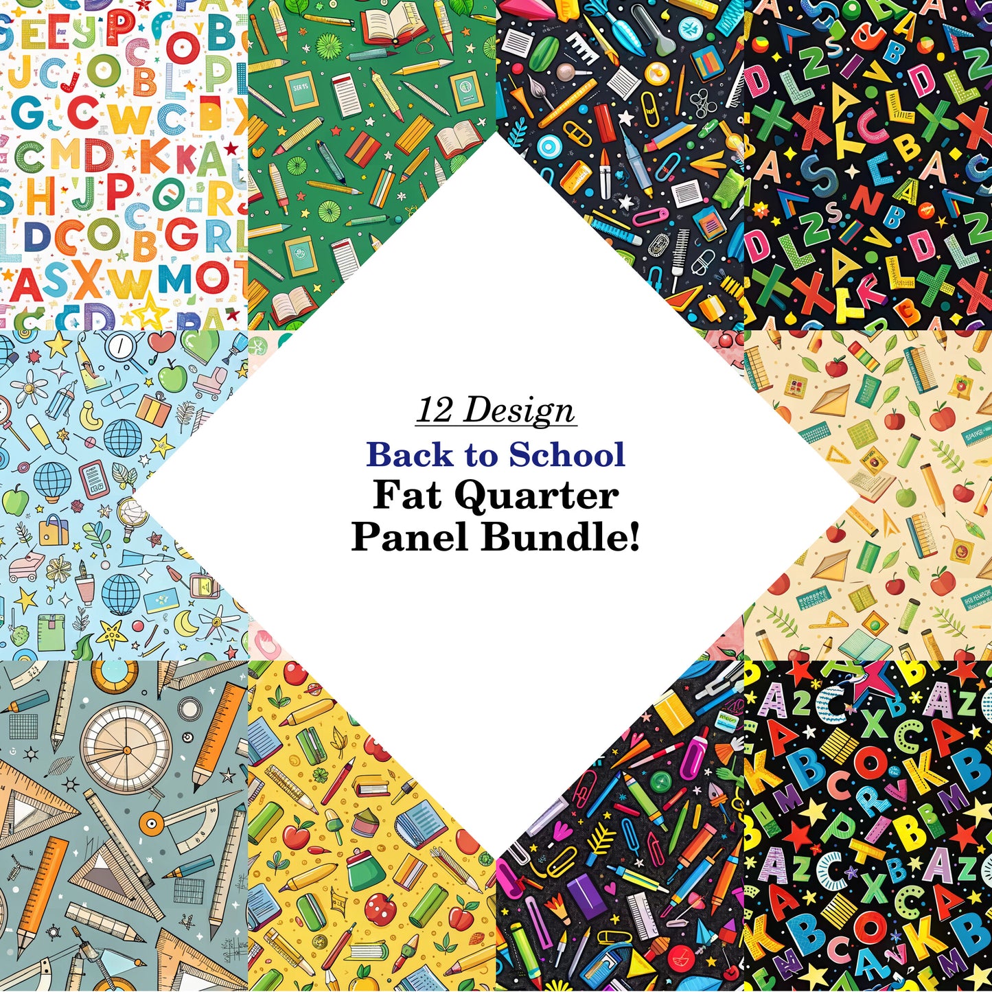 Back to School Fat Quarter Bundle