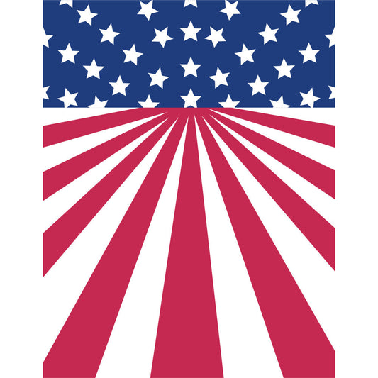 American Flag Icons Fabric Panel 25