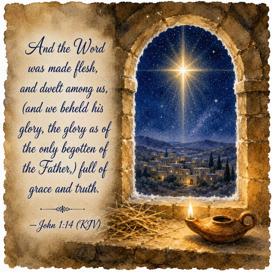 Inspirational Christmas Verses Fabric Panel 7