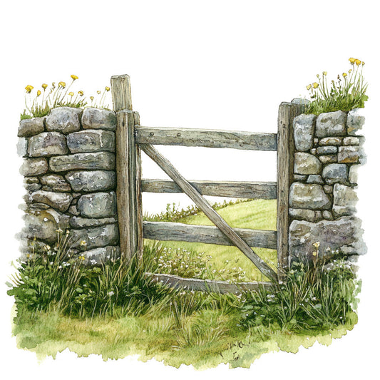 English Countryside Fabric Panel 23