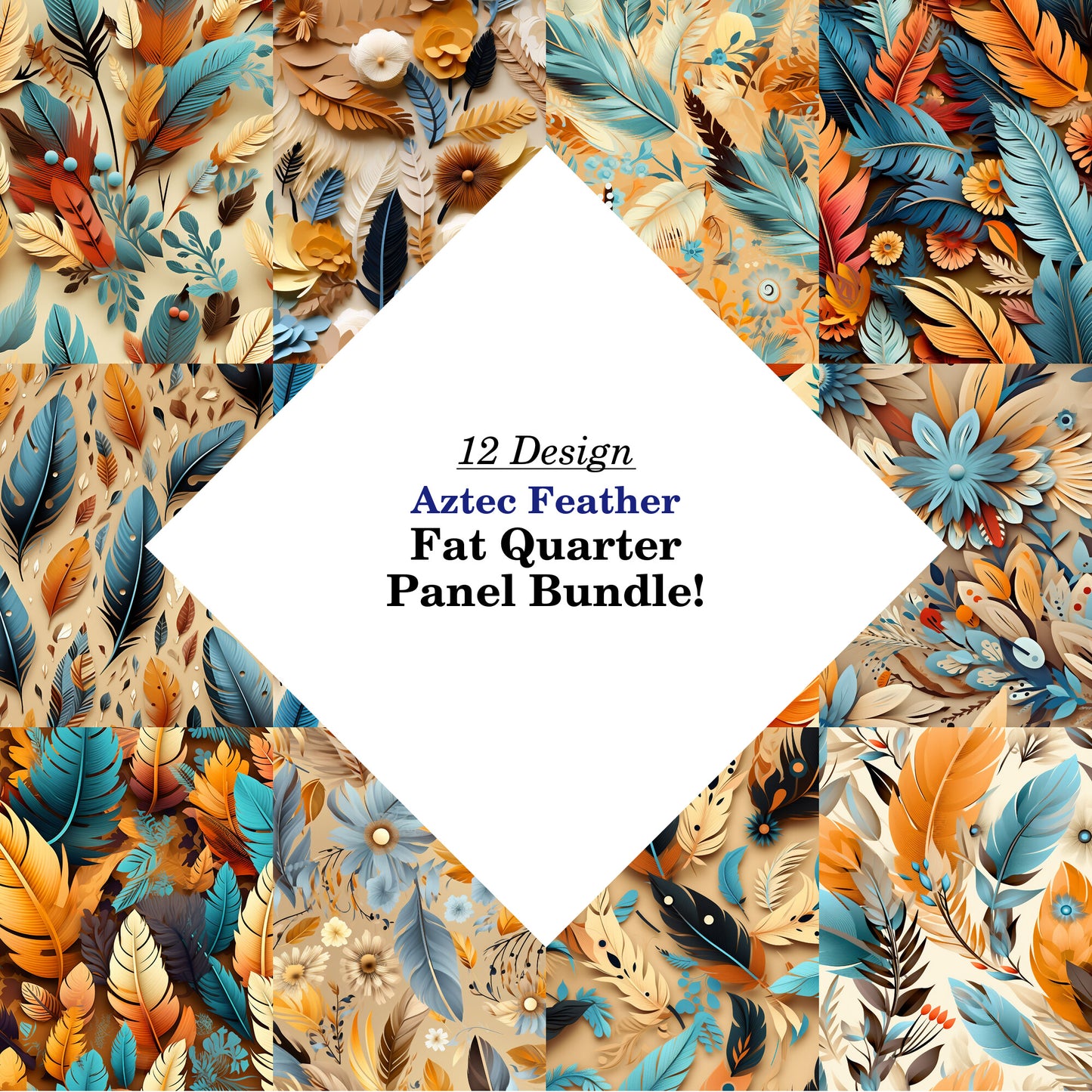 Aztec Feather Fat Quarter Bundle