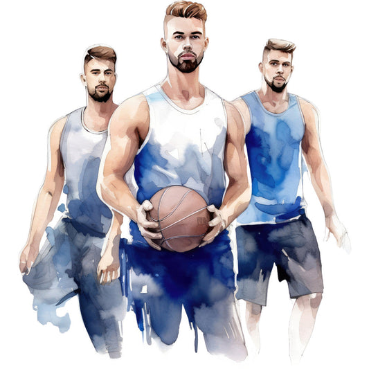 Basketball Game Fabric Panel 14
