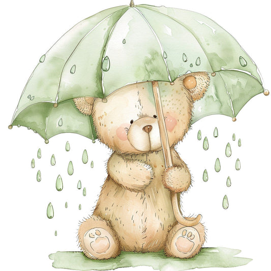 Nursery Teddy Bear Fabric Panel 19