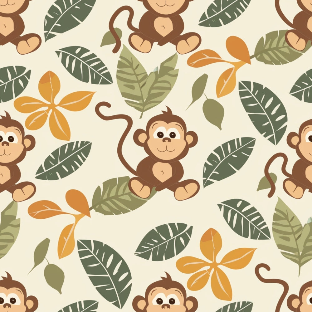 Daily Deal: Baby Safari Animals Pattern 17 Quilting Cotton Fabric - 118" x 2 Yards"