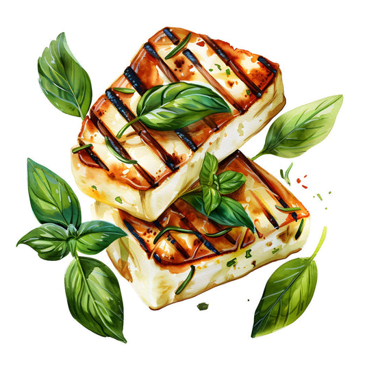 Watercolor Cheese Fabric Panel 81