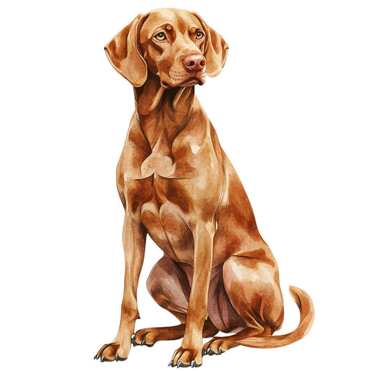 Watercolor Vizslas Fabric Panel 22