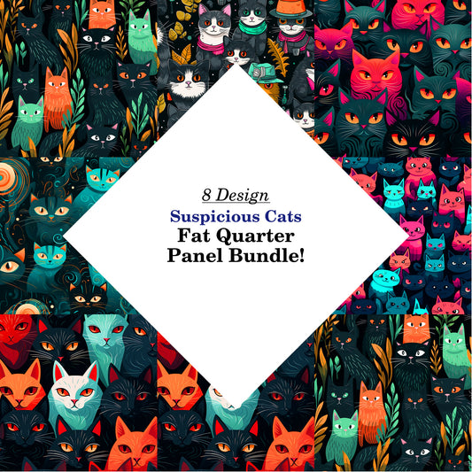 Suspicious Cats Fat Quarter Bundle