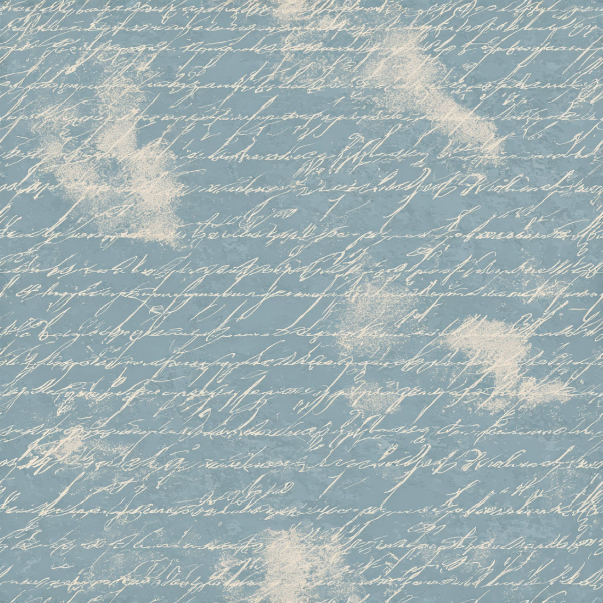 Daily Deal: Vintage Handwritten Script Pattern 25 Quilting Cotton Fabric - 45" x 0.5 Yards"