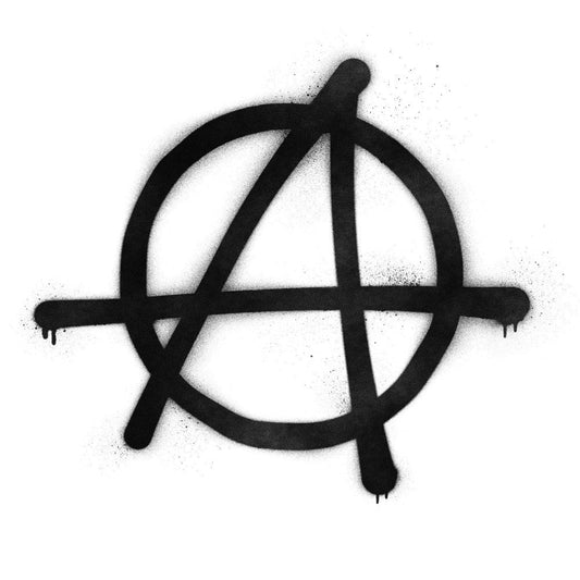 Graffiti-style Anarchy Symbol Fabric Panel 1