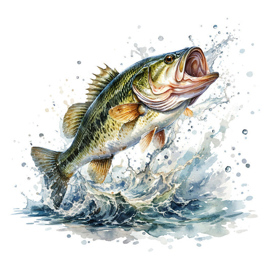 Vintage Fishing Fabric Panel 62