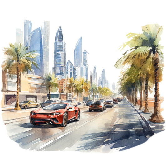 Welcome to Dubai Fabric Panel 3