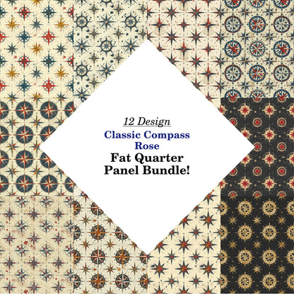 Classic Compass Rose Fat Quarter Bundle