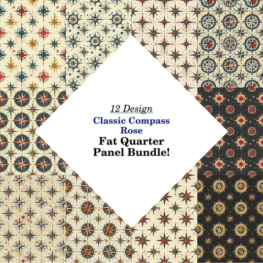 Classic Compass Rose Fat Quarter Bundle