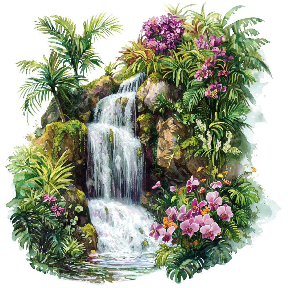 Hawaiian Paradise Fabric Panel 12