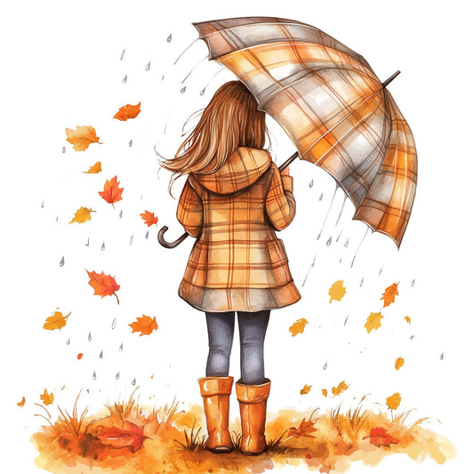 Rainy October Fabric Panel 26