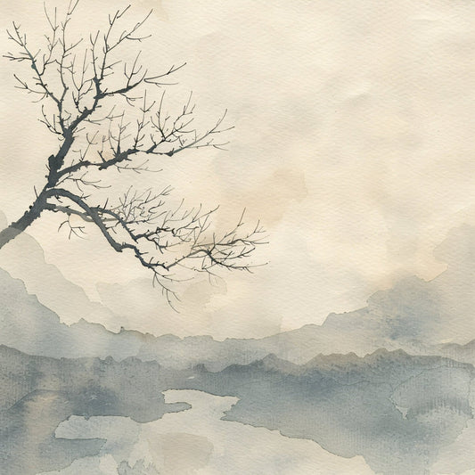 Japandi Art Nature Fabric Panel 6