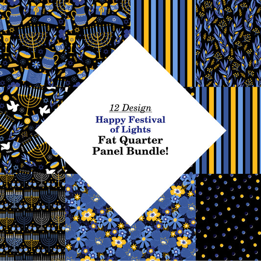 Happy Festival of Lights Fat Quarter Bundle
