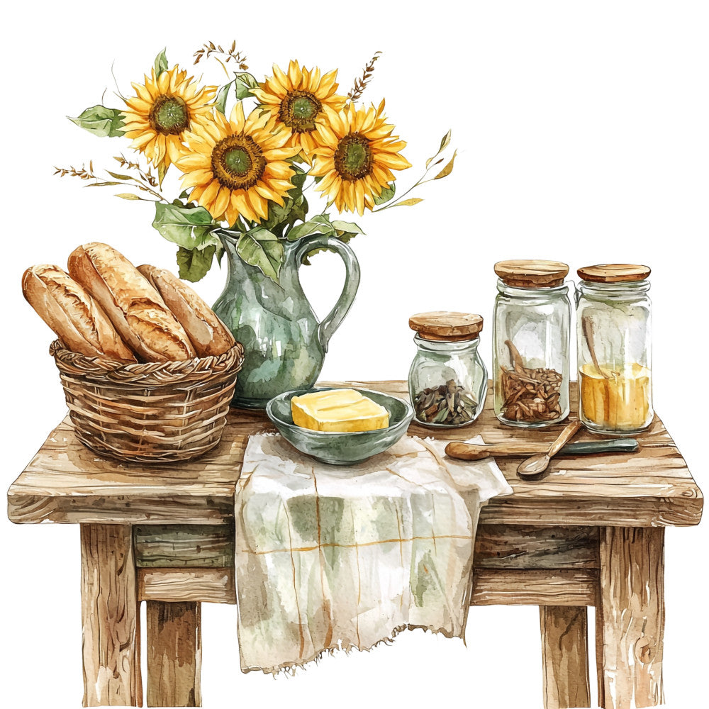Country Kitchen Fabric Panel 21