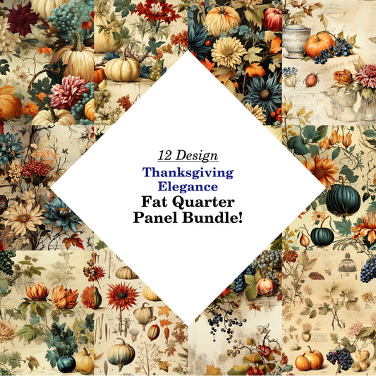 Thanksgiving Elegance Fat Quarter Bundle