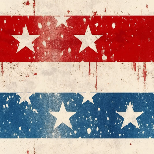 Distressed Patriotic Pattern 5 Quilting Cotton Fabric
