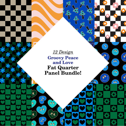 Groovy Peace and Love Fat Quarter Bundle
