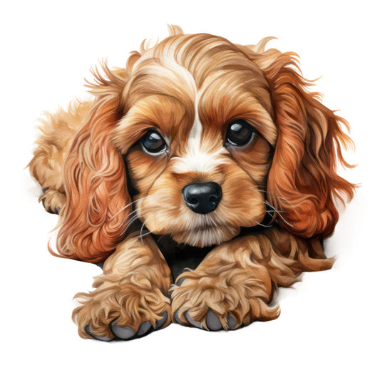 Cute Cavapoos Fabric Panel 33
