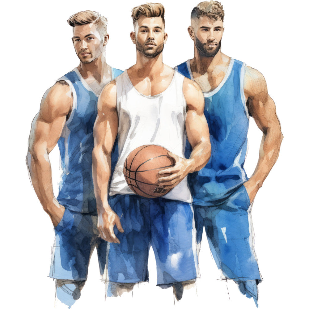 Basketball Game Fabric Panel 22