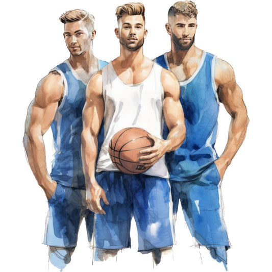 Basketball Game Fabric Panel 22