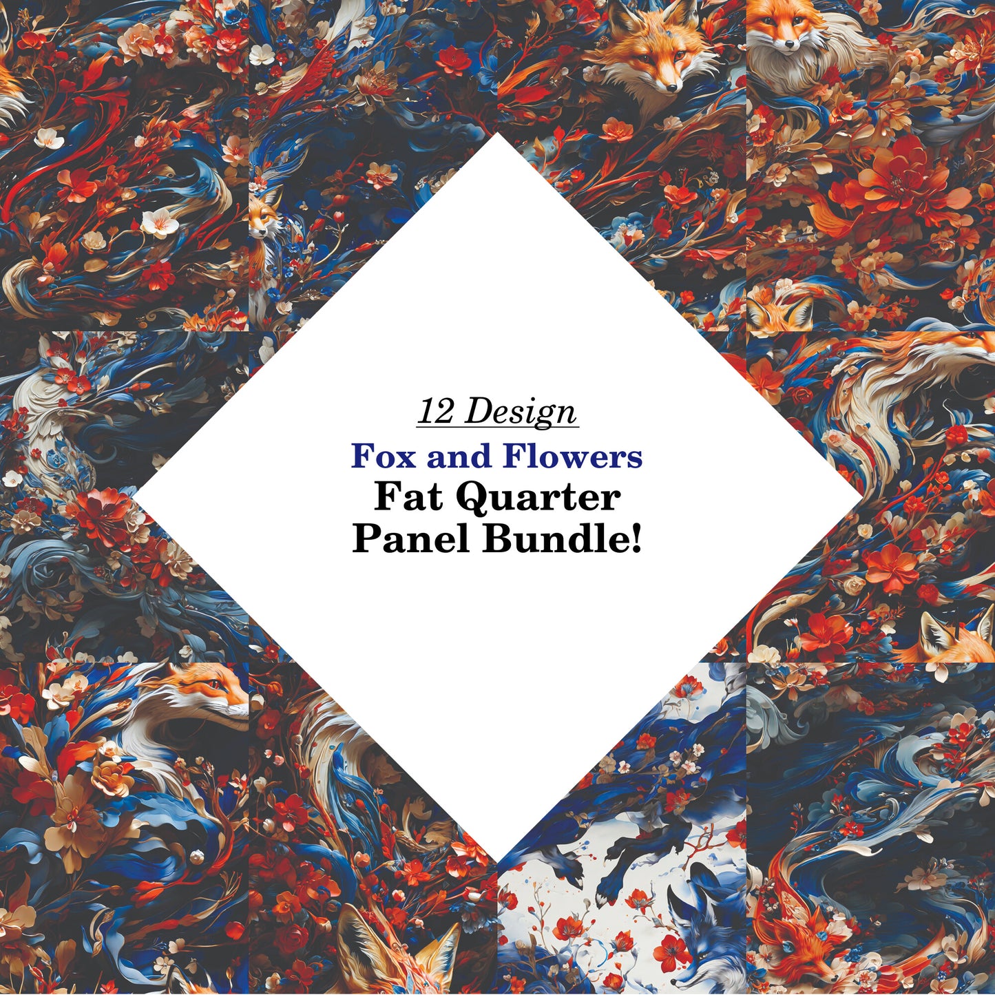 Fox and Flowers Fat Quarter Bundle