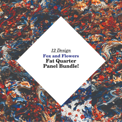 Fox and Flowers Fat Quarter Bundle