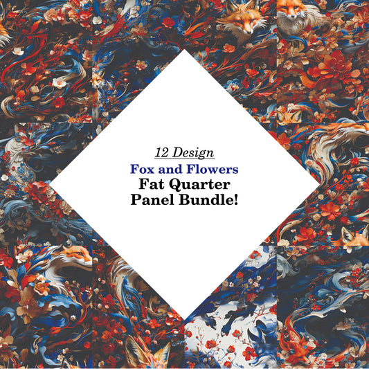 Fox and Flowers Fat Quarter Bundle
